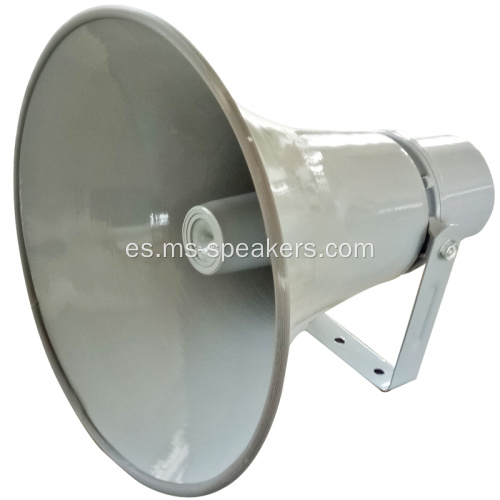 Altavoz de cuerno de aluminio impermeable con perilla de fruncir 30W